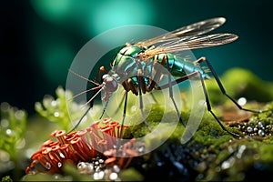 Mosquito Microscopic Insight into Behavior: A Close Examination of an Infectious Disease Carrier, Generative Ai