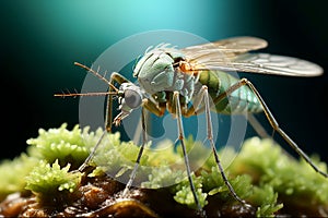 Mosquito Microscopic Insight into Behavior: A Close Examination of an Infectious Disease Carrier, Generative Ai