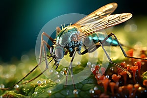 Mosquito Microscopic Insight into Behavior: A Close Examination of an Infectious Disease Carrier, Generative Ai