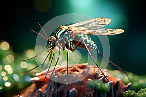 Mosquito Microscopic Insight into Behavior: A Close Examination of an Infectious Disease Carrier, Generative Ai