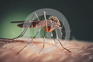 Mosquito skin bite. Generate Ai