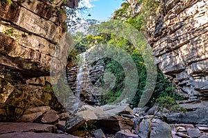 Mosquito Waterfall in Chapada Diamantina - Bahia, Brazil photo