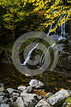 Moss Glen Falls - Waterfall and Fall / Autumn Colors - Vermont