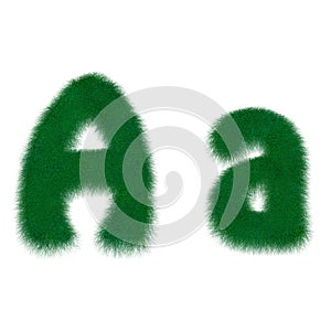 Moss green letter A