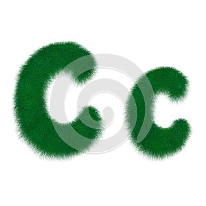 Moss green letter C