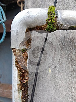 mossy pipe connection