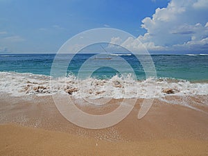 The most beautiful beach in Bali, Nusa Dua beach