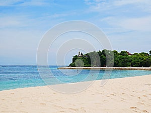 The most beautiful beach in Bali, Nusa Dua beach