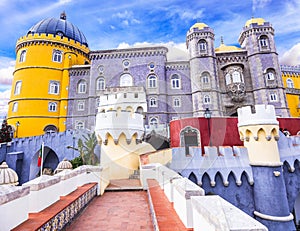 Most beautiful castles of Europe - Pena in Sintra photo