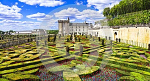 Most beautiful castles of Europe - Villandry in Loire valley,France