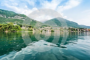 The most beautiful lake on the world Lago Como. Lombardy, Italy photo