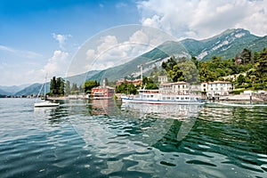 The most beautiful lake on the world Lago Como. Lombardy, Italy photo