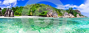 Most beautiful tropical beach - Anse source d'argent in La digue