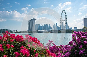 The most beautiful Viewpoint sunset in Singapore city