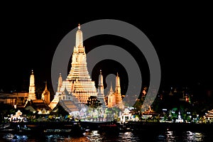 The most beautiful Viewpoint Wat Arun,Buddhist temple in Bangkok, Thailand