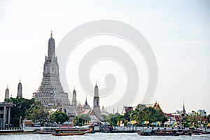 The most beautiful Viewpoint Wat Arun,Buddhist temple in Bangkok, Thailand