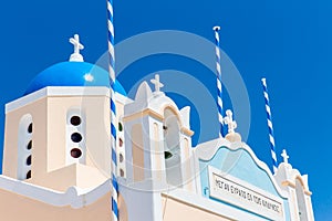 The most famous church on Santorini Island