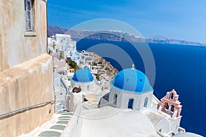 The most famous church on Santorini Island,Crete, Greece.