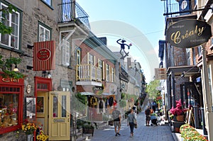 Rue du Petit-Champlain, Quebec City, Canada