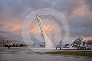 The Fisht stadium in the Olympic Park, Sochi city, Russia