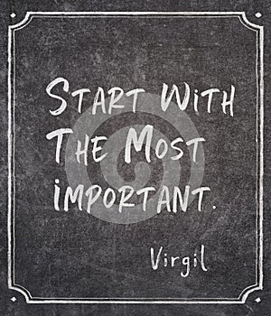 Most important Virgil quote