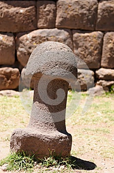 The most interesting places of South America, Inca ruins in Chucuito in Peru photo