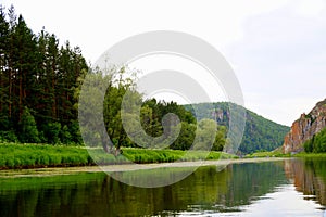 The most picturesque river AI. Bashkiria. Ural.