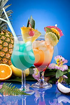 Most popular cocktails series - Mai Tai and Blue H