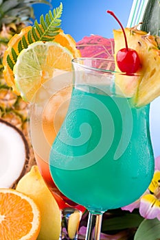 Most popular cocktails series - Mai Tai and Blue H