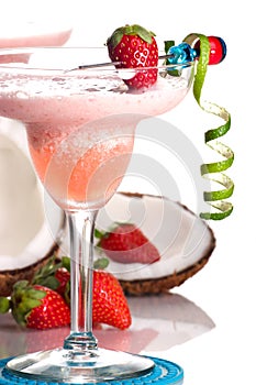 Most popular cocktails series - Strawberry Colada