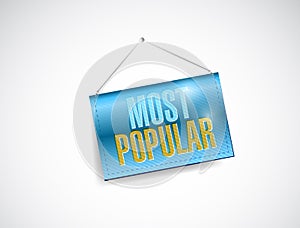 Most popular hanging banner illustration design