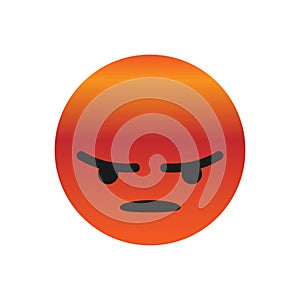 Most popular social media angry emoji icon