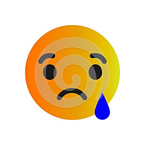 Most popular social media emoji sad web icon