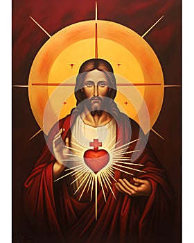 The most sacred heart of Jesus