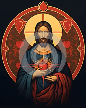 The most sacred heart of Jesus