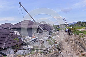 The Most Severe Damage Earthquake Liquefaction Petobo Central Sulawesi