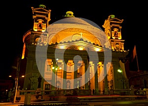 Mosta dome at night - Malta