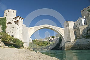 Mostar bridge in bosnia