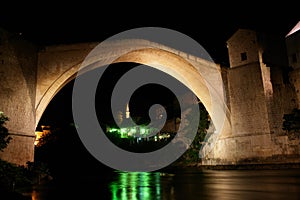 Mostar Bridge - Night scene