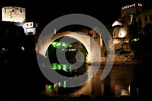 Mostar Bridge - Night scene