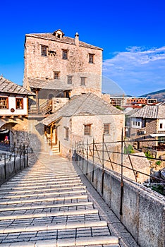 Mostar, Stari Most bridge in Bosnia and Herzegovina