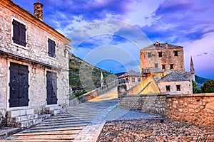 Mostar, Stari Most bridge in Bosnia and Herzegovina