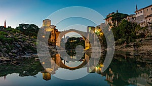 Mostar Sunset Old Bridge