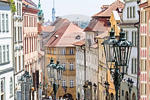 Mostecka street in Pargue, Czech Republic