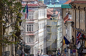 Mostecka street in Pargue, Czech Republic