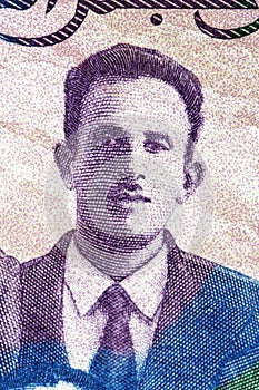 Mostefa Ben BoulaÃ¯d a portrait from Algerian money