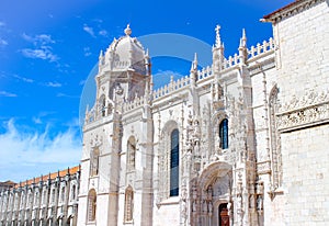 Mosteiro dos Jeronimos, UNESCO world heritage site in Lisbon, Portugal