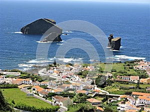 Mosteiros and sea stacks, Sao Miguel, The Azores