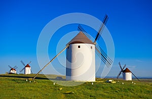 Mota del Cuervo windmills in Cuenca