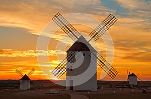 Mota del Cuervo windmills in Cuenca